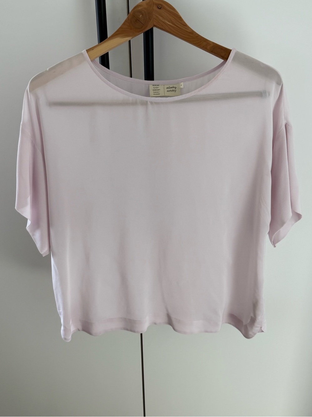 Anthropologie Saturday Sunday
Silk Blouse in Pale Lavender
